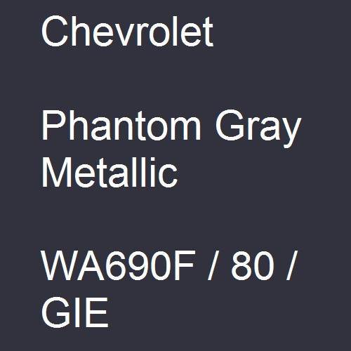 Chevrolet, Phantom Gray Metallic, WA690F / 80 / GIE.